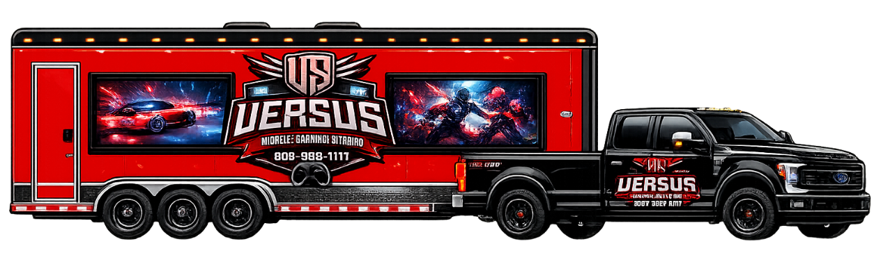 Versus trailer — the largest video game truck in the country