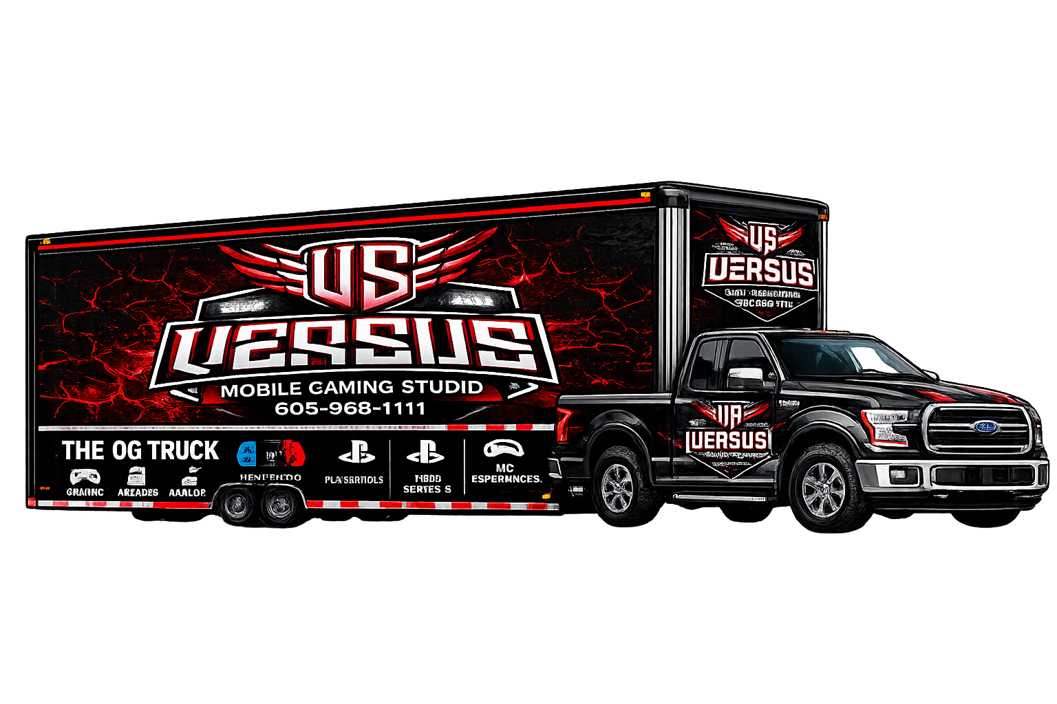 The OG Truck — Versus 35 FT Mobile Gaming Trailer